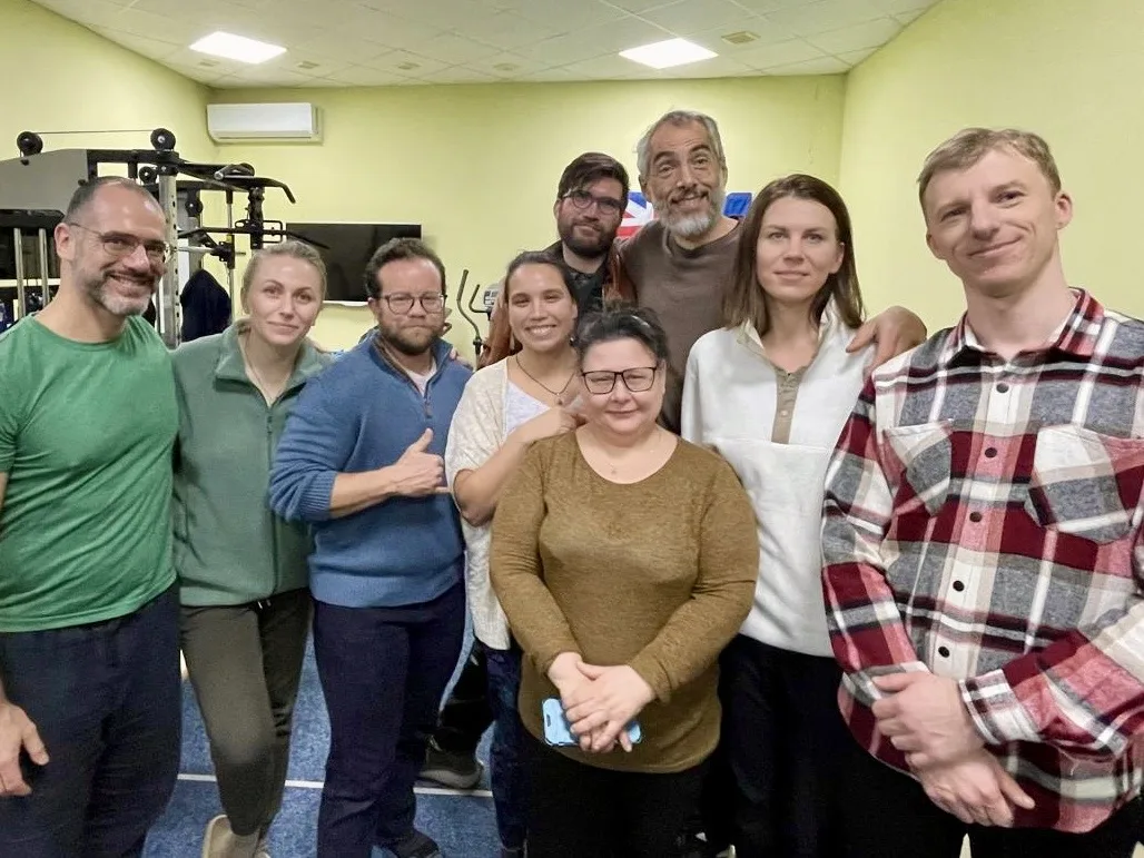 Rock Hudson's volunteer ScarWork with combat veterans in Ukraine